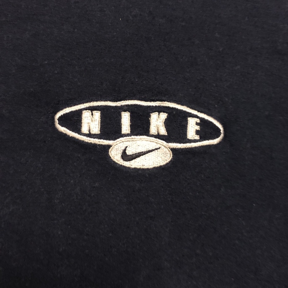Vintage Y2K Nike Shirt Blue Size M Embroidered Swoosh Made In USA Clean - Picture 6 of 6